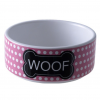 Yarro Miska ceramiczna dla psa Woof różowa 0.3L